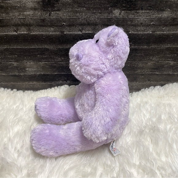 BEAR FACTORY HIPPO PLUSH LIGHT PURPLE HIPPOPOTAMUS STUFFED ANIMAL TOY - Picture 3 of 7